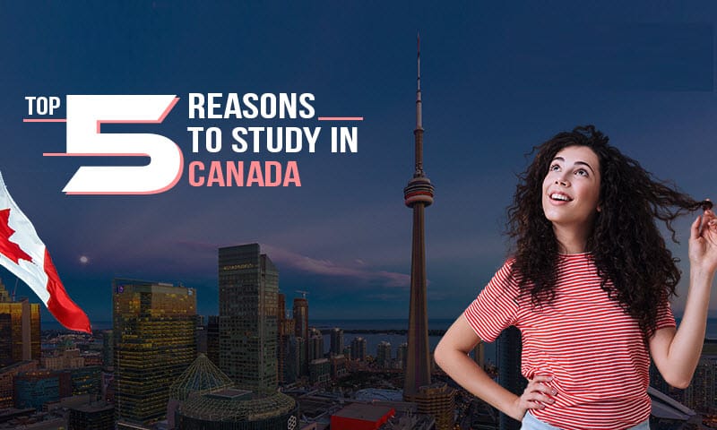 Top 5 Reasons to study in Canada
